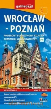 Mapa szkalów tur. - Wrocław-Poznań 1:50 000