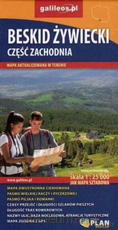 Mapa sztabowa - Beskid Żywiecki- zachód 1:25 000