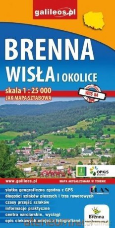 Mapa sztabowa - Brenna, Wisła i okolice 1:25 000
