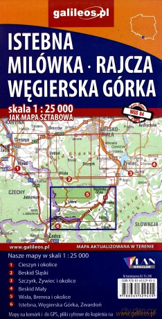Mapa sztabowa -Istebnik, Milówka, Rajcza, Węgierska