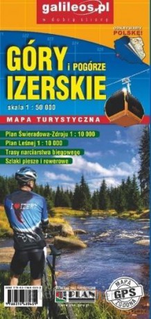 Mapa turystyczna - Góry i Pogórze Izerskie 1:50 000