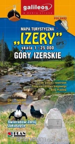 Mapa turystyczna - Góry Izerskie 1:25 000