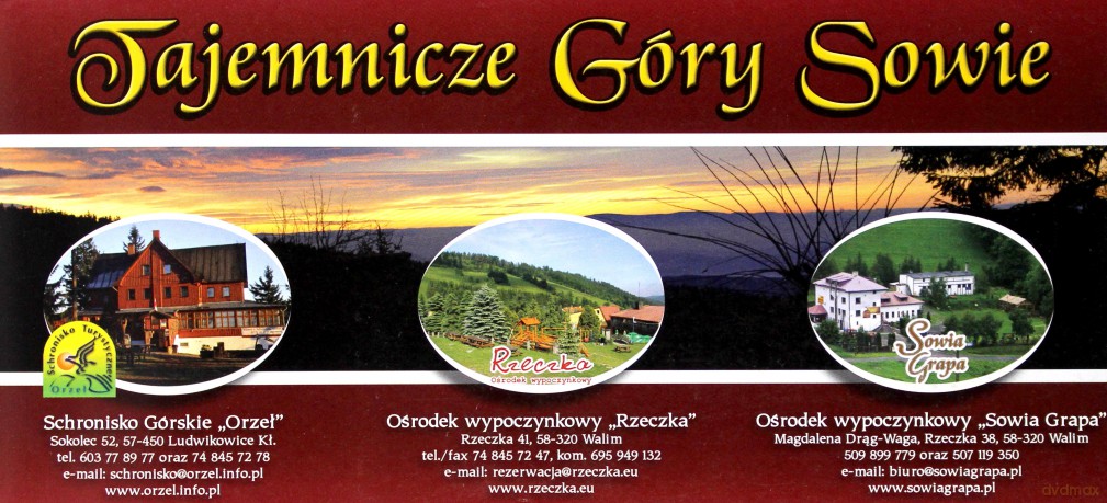 Mapa turystyczna - Góry Sowie 1:35 000