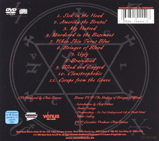 Six Feet Under: Bringer Of Blood  [CD]+[DVD]
