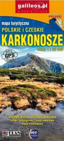 Mapa turystyczna - Karkonosze 1:25 000