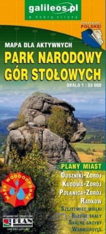 Mapa turystyczna - Park Nar. Gór Stołowych 1:33 000