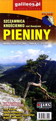 Mapa turystyczna - Pieniny 1:25 000