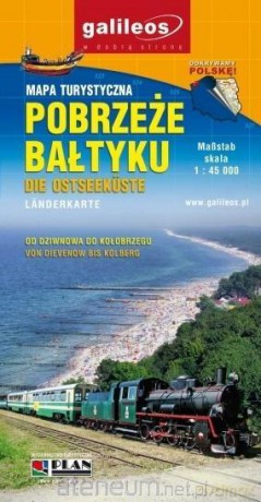 Mapa turystyczna - Pobrzeże Bałtyku 1:45 000