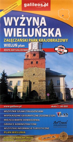 Mapa turystyczna - Wyżyna Wieluńska 1:60 000