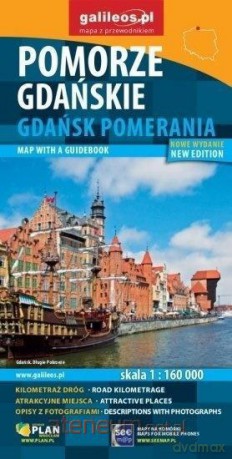 Mapa z przewodnikiem - Pomorze Gdańskie wersja angielska