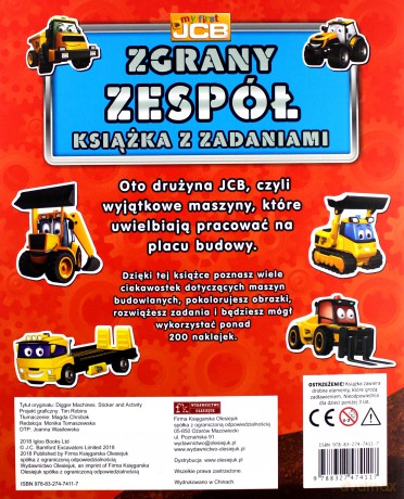 My first JCB Zgrany zespół. Książka z zadaniami [KSIĄŻKA]
