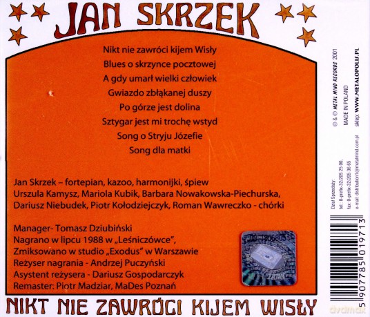 Jan Skrzek: Nikt nie zawróci Kijem Wisły [CD]
