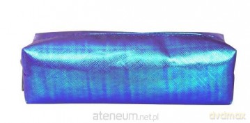 Piórnik saszetka fioletowy hologram