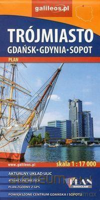 Plan - Trójmiasto. Gdańsk-Gdynia-Sopot 1:17 000