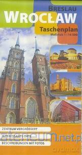 Plan kieszonkowy - Wrocław wersja niemiecka 1:16 500
