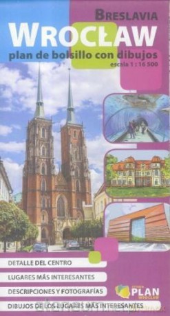 Plan kieszonkowy rysunkowy wersja hiszpańska - Wrocław