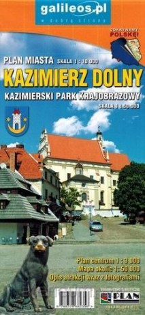 Plan miasta - Kazimierz Dolny 1:10 000