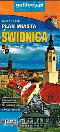 Plan miasta - Świdnica, powiat Świdnicki 1:9 000 [KSIĄŻKA]