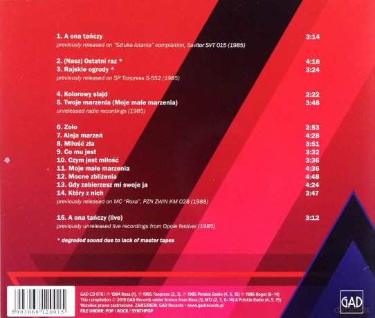 Roxa: Aleja Marzeń Antologia 1984-1986 [CD]