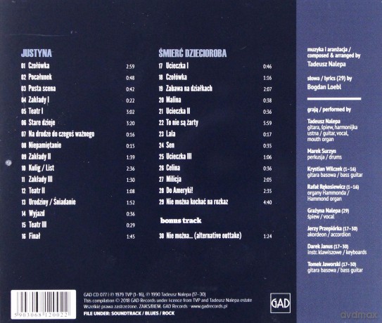 Tadeusz Nalepa: Śmierć Dziecioroba Justyna [CD]