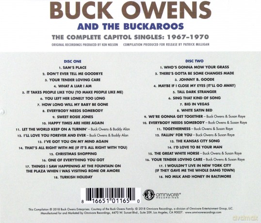 Buck Owens And The Buckaroos: The Complete Capitol Singles: 1967-1970 [2CD]