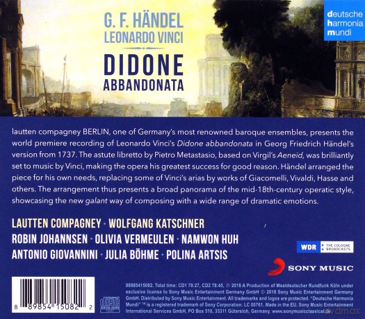 Lautten Compagney: Händel, Vinci: Didone abbandonata [2CD]