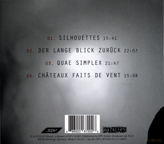 Klaus Schulze: Silhouettes (digipack) [CD]