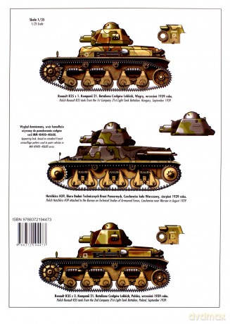 Renault R35, Hotchkiss H39 Tank Power vol.CLXXXVII 447 - Janusz Ledwoch [KSIĄŻKA]
