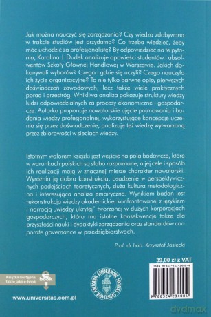 Sieci wiedzy. Teoria zarządzania między nauką a praktyką - Karolina J. Dudek [KSIĄŻKA]