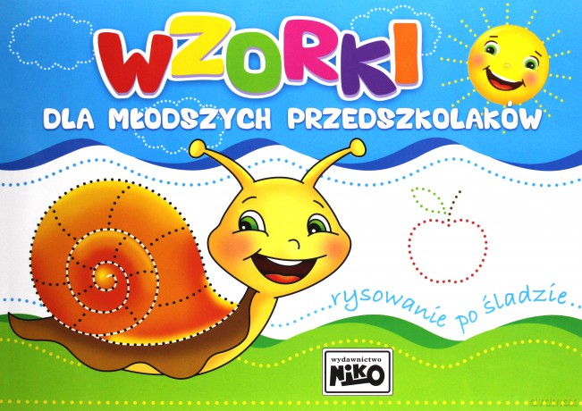 Wzorki dla młodszych przedszkolaków. Rysowanie po śladzie [KSIĄŻKA]