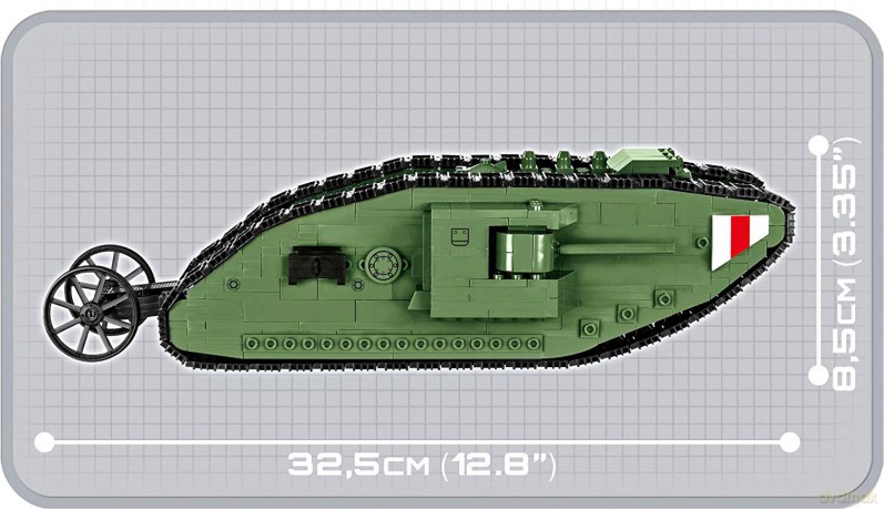 Tank Mark I czołg brytyjski [KLOCKI]