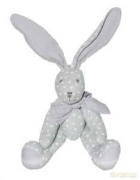 Zając Passek niebieski 23 cm