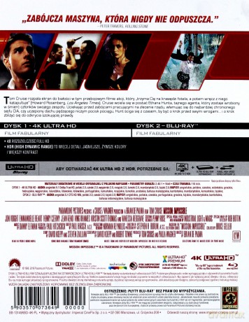 Mission: Impossible (steelbook) [Blu-Ray 4K]+[Blu-Ray]
