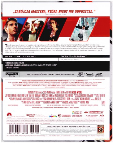 Mission: Impossible (steelbook) [Blu-Ray 4K]+[Blu-Ray]