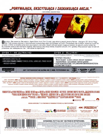Mission: Impossible 4 - Ghost Protocol (steelbook) [Blu-Ray 4K]+[Blu-Ray]