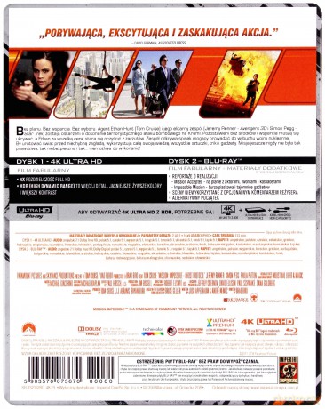 Mission: Impossible 4 - Ghost Protocol (steelbook) [Blu-Ray 4K]+[Blu-Ray]