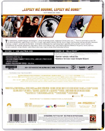 Mission: Impossible 5 - Rogue Nation (steelbook) [Blu-Ray 4K]+[Blu-Ray]