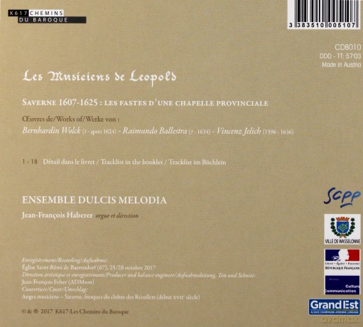 Les Musiciens De Leopold: Ensemble Dulcis Melodia (digipack) [CD]