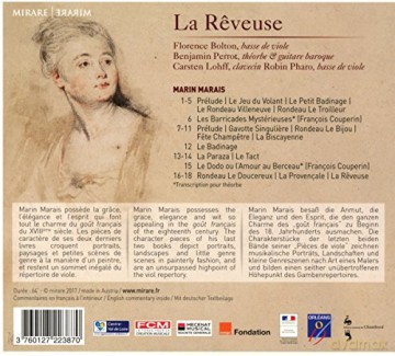 Marais: La Reveuse Bolton Perrot (digipack) [CD]