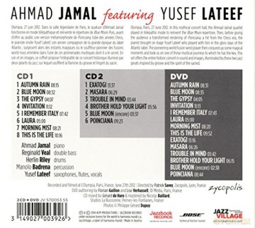 Ahmad Jamal Yusef Lateef: Live At The Olympia (digipack) [2CD]+[DVD]