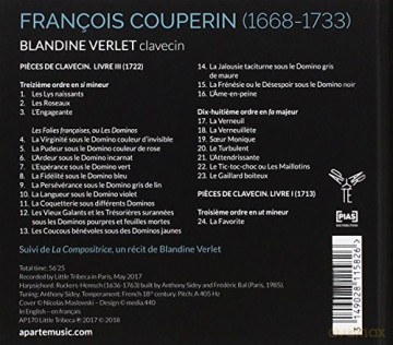 Couperin: Pieces De Clavecin Verlet (digipack) [CD]