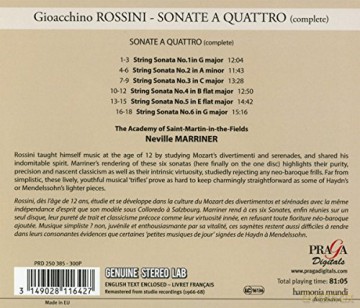 Rossini: Sonate A Quattro Marriner [CD]