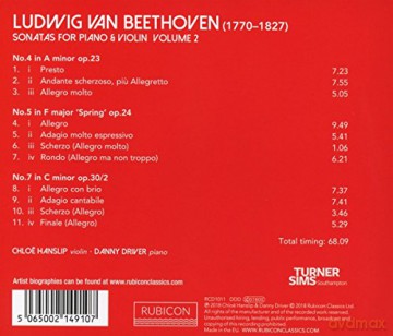 Beethoven: Violin Sonatas vol. 2 Hanslip Driver [CD]