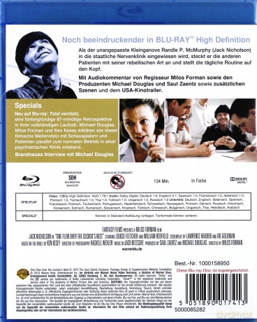 Lot nad kukułczym gniazdem [Blu-Ray]