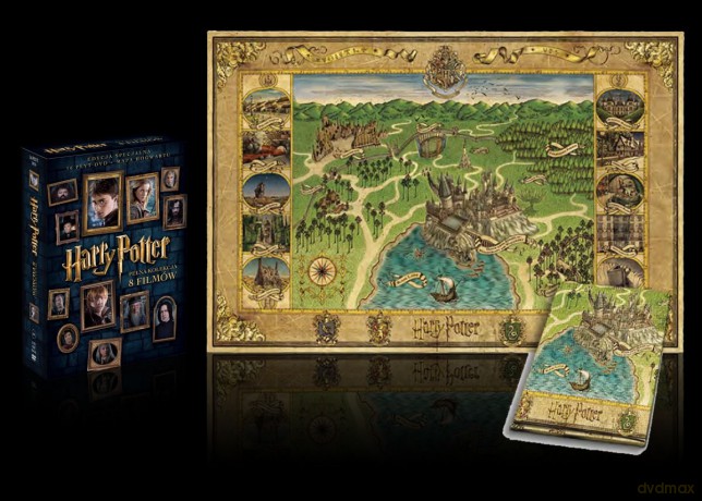 Harry Potter. Pełna Kolekcja 8 Filmów. Edycja Specjalna z Mapą Hogwartu [16DVD]