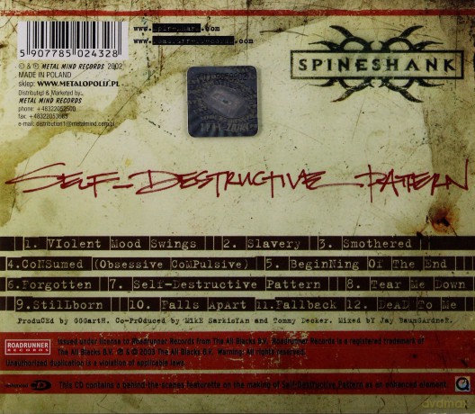 Spineshank: Self Destructive Pattern [CD]