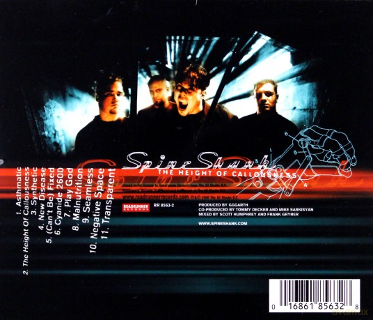 Spineshank: The Height Of Callousness [CD]