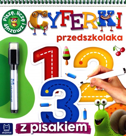 Cyferki przedszkolaka. Piszę czytam i zmazuję [KSIAŻKA]