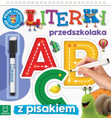 Literki przedszkolaka. Piszę, czytam i zmazuję [KSIAŻKA]