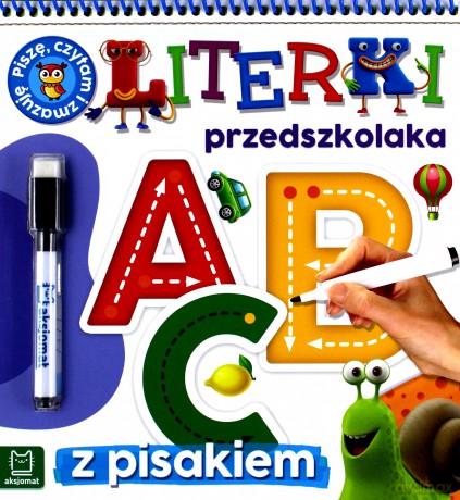 Literki przedszkolaka. Piszę, czytam i zmazuję [KSIAŻKA]